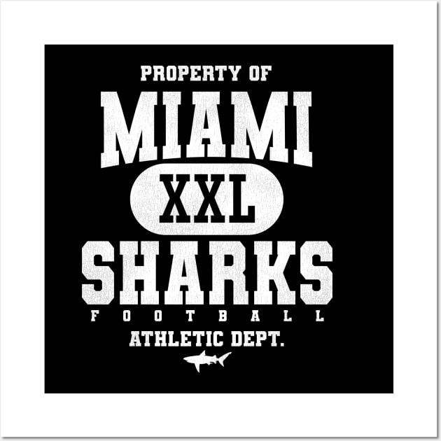 MIAMI SHARKS Football XXL Wall Art by darklordpug